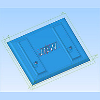 Base plate for demonstrator - control unit (CAD)