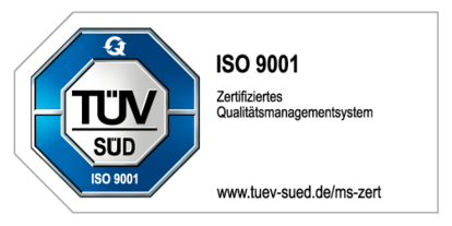 JBW ist ISO 9001-zertifiziert