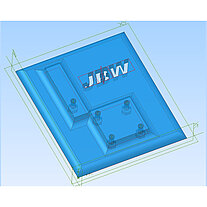 Base plate for demonstrator for motor P044066 (CAD)